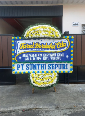 Papan Bunga Duka di Teritip